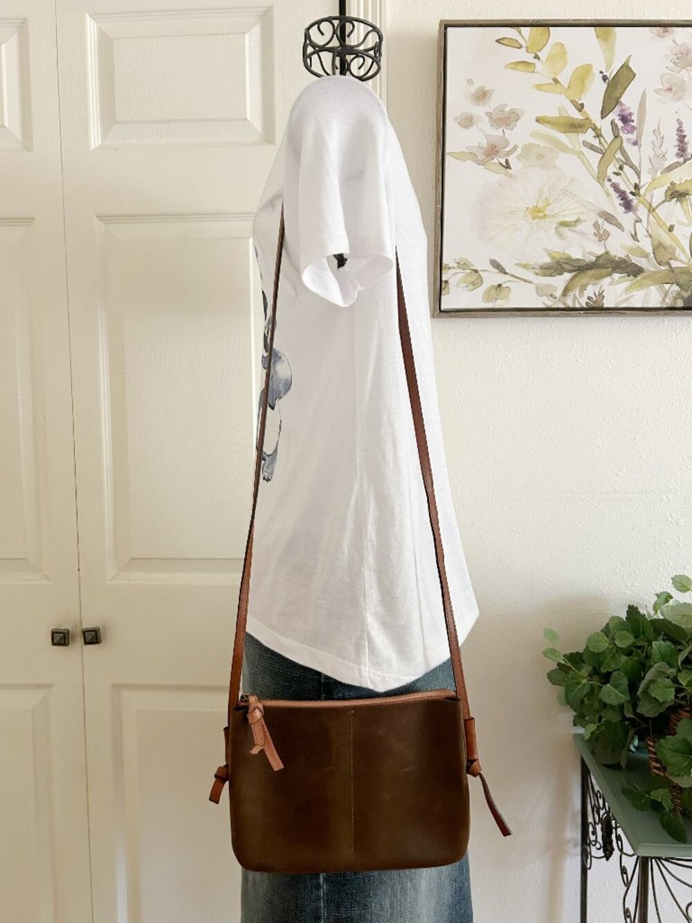 Madewell Brown Leather Crossbody Bag
